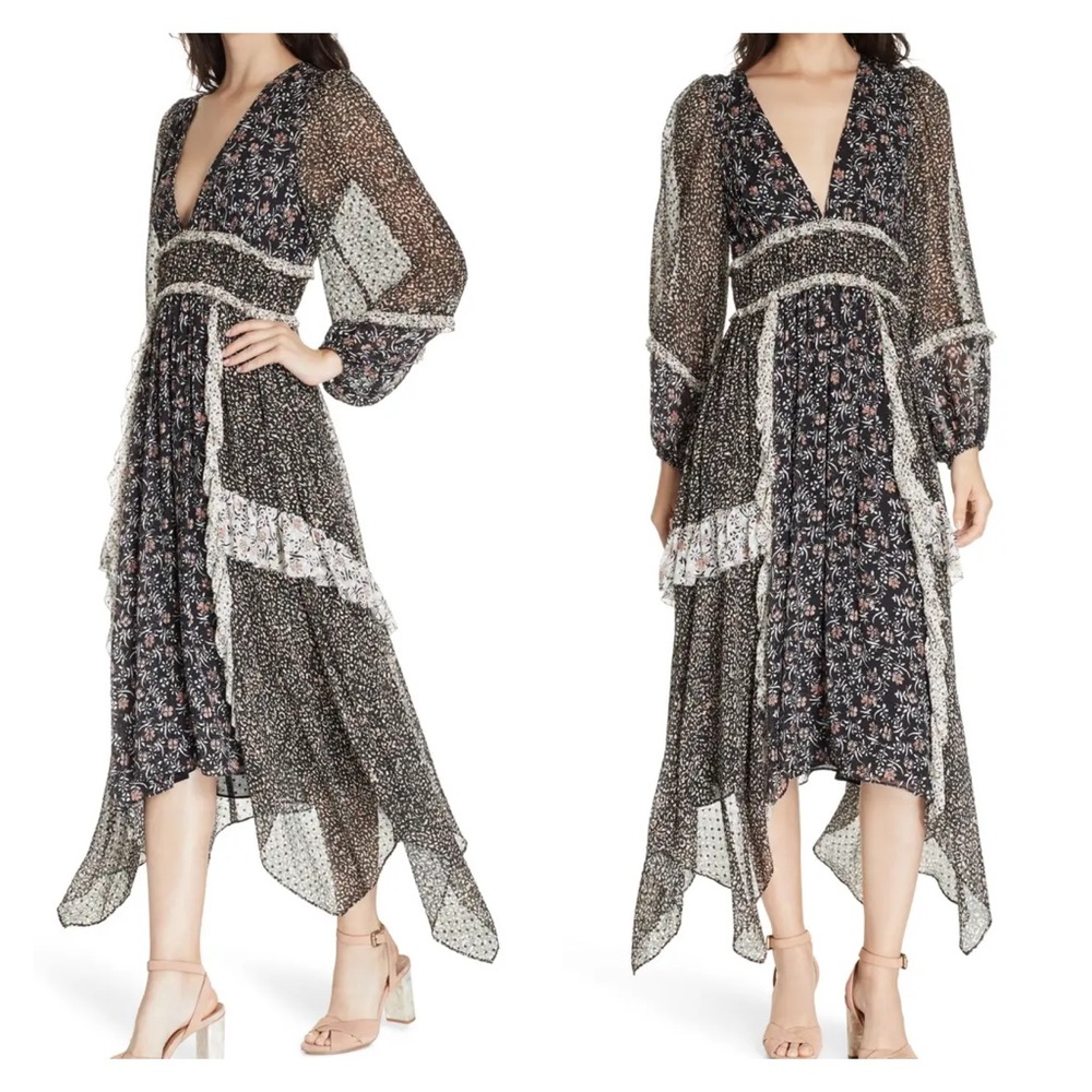 Ulla Johnson Primrose Floral Print Silk Dress